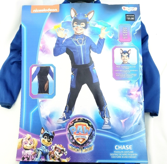 NWT Paw Patrol Chase Kids Halloween Costume 2T - Picture 1 of 8